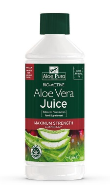 Aloe Pura Aloe Vera Juice Maximum Strength Cranberry 1L